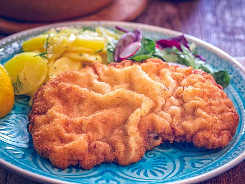 Schnitzel enthält Gluten