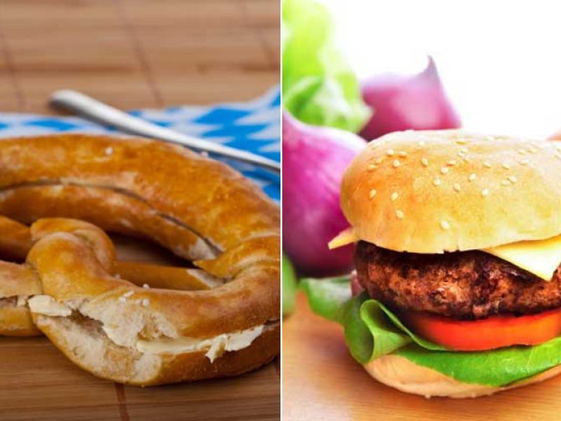 Kalorien-Vergleich: Butterbreze oder Burger?