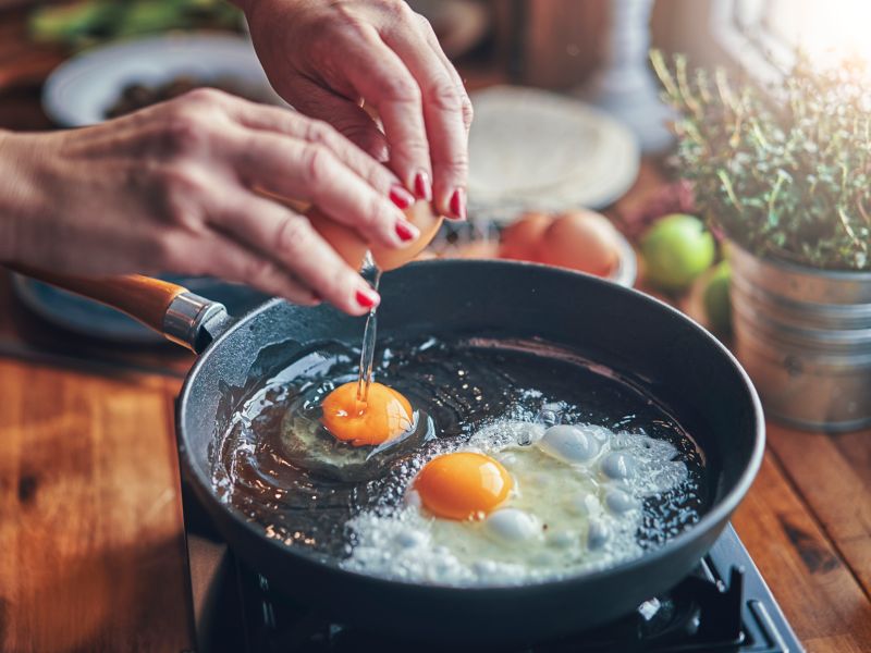 Eier sind proteinreiche Lebensmittel