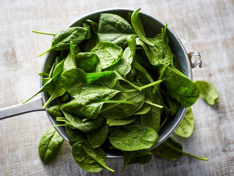 Lebensmittel mit Vitamin K: Spinat