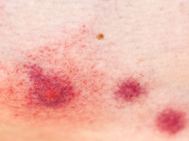Allergische Reaktion nach Mückenstich