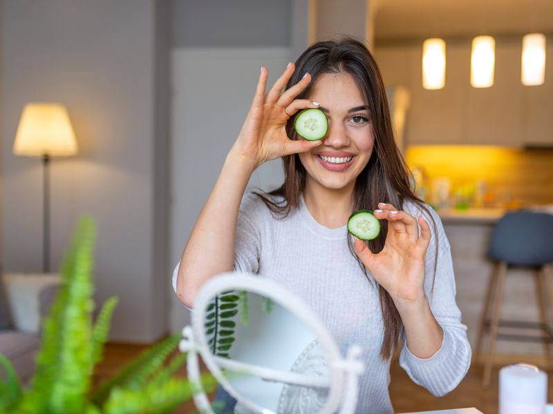 Gurken gegen eingewachsene Haare