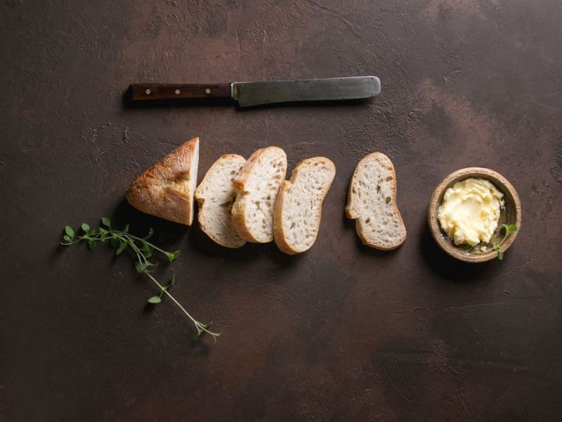 Baguette und Weißbrot