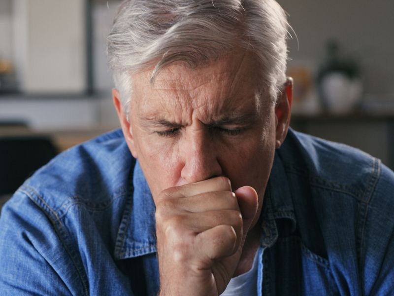 Symptome bei Kehlkopfkrebs: Husten