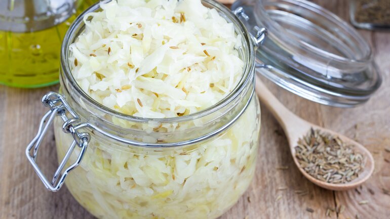 Sauerkraut und Sauerkrautsaft