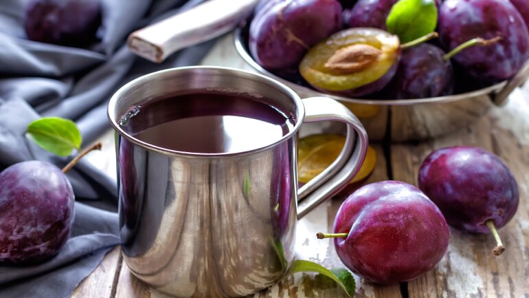 Abführende Lebensmittel: Pflaumensaft