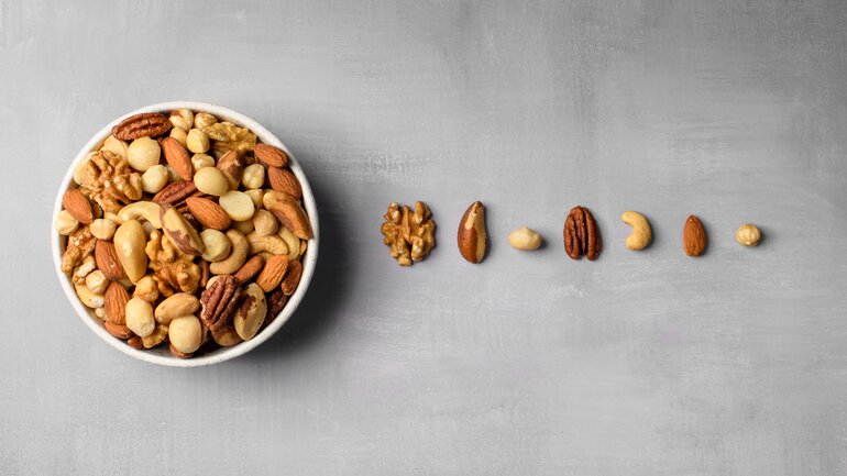 Nüsse sind reich an Antioxidantien