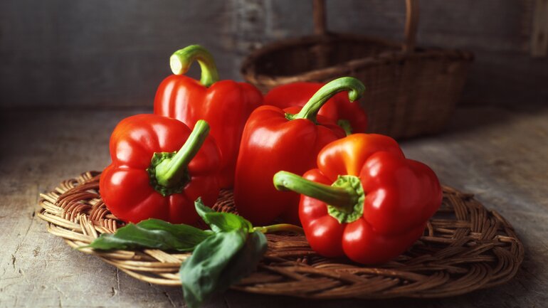 Rote Paprika sind sehr gesund