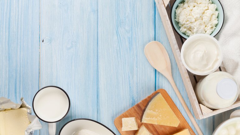 Glutenfreie Lebensmittel: Milchprodukte