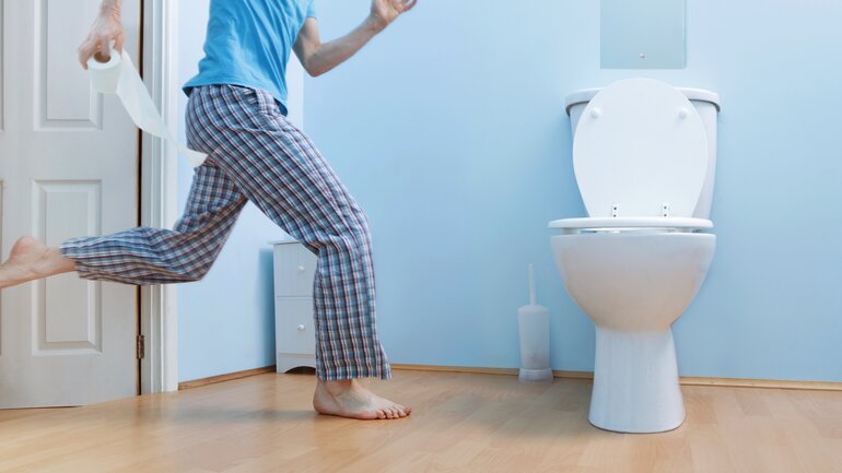 Symptom bei Hämorrhoiden: Stuhlinkontinenz