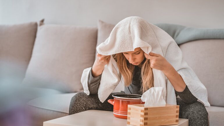 Inhalieren: Hausmittel gegen Husten