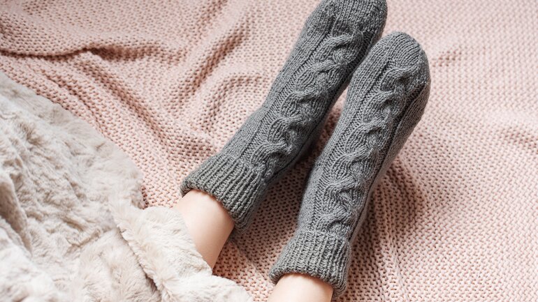 Socken aus Naturfasern beugen Infektion vor