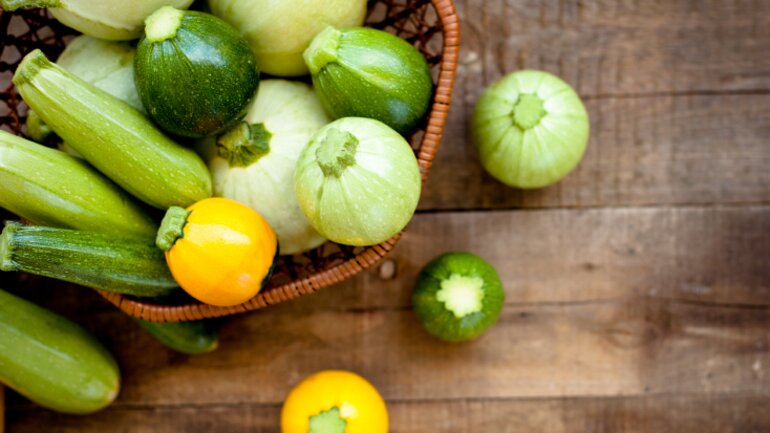 Zucchini führt nicht zu Blähungen