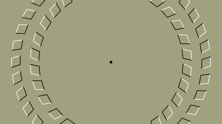 Optische Täuschung: Pinna Illusion