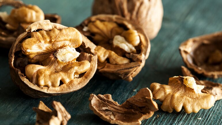 Walnuss: Kaum Purine
