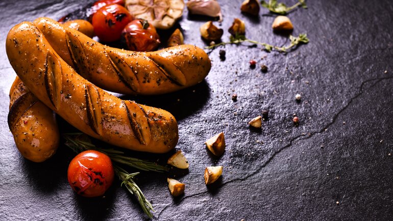 Brat- und Bockwurst sind sehr purinhaltige Lebensmittel