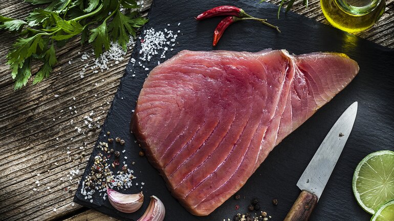 Purinhaltige Lebensmittel: Thunfisch und Lachs