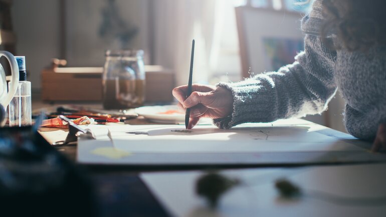 Stress abbauen durch Kunst