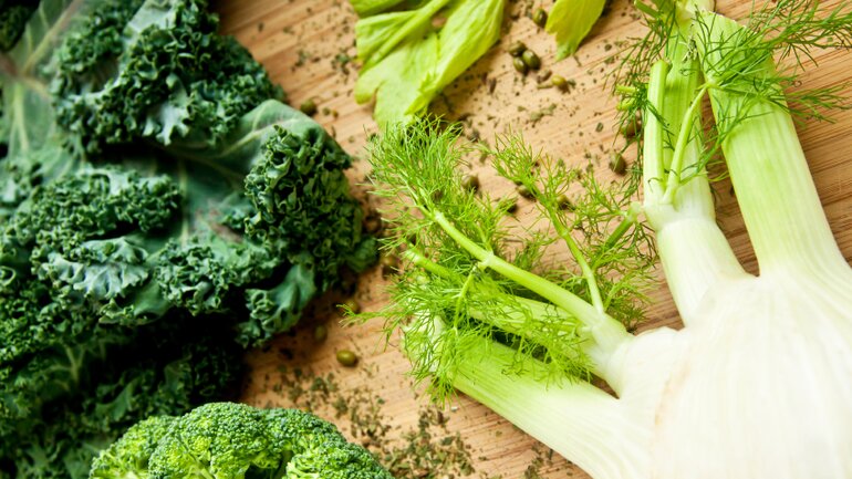 Platz 7: Vitamin C in grünem Gemüse